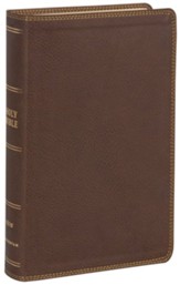 NIV Comfort Print Heritage Bible, Imitation Leather, Brown