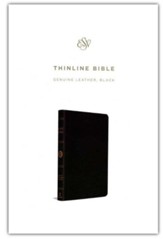 ESV Thinline Bible, Genuine Leather, Black