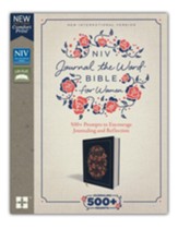 NIV Comfort Print Journal the Word Bible for Women, Cloth over Board, Navy