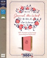 NIV Comfort Print Journal the Word Bible for Women, Leathersoft, brown/pink
