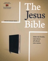 The Jesus Bible, ESV Edition, Leathersoft, Black - Slightly Imperfect