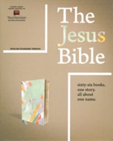 The Jesus Bible, ESV Edition--soft leather-look, multi-color/teal