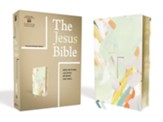 The Jesus Bible, ESV Edition--soft leather-look,  multi-color/teal (indexed)