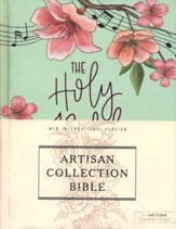 NIV Artisan Collection Bible--cloth over board, turquoise floral
