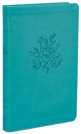 NIV Busy Mom's Bible, Comfort Print, Leathersoft, Teal - Imperfectly Imprinted Bibles
