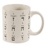 Hebrew Alphabet Ceramic Mug (12 oz.)