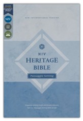 NIV Heritage Bible Passaggio Setting, Comfort Print--soft leather-look, brown