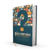 NIV Quest Study Bible for Teens, Comfort Print--hardcover, navy