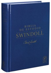 NTV Biblia de estudio Swindoll (NTV Swindoll Study Bible--hardcover, blue) - Slightly Imperfect