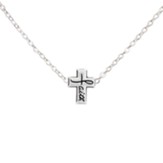 Faith Cross Necklace, Silver