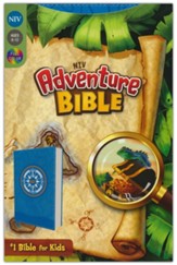 NIV Adventure Bible--soft leather-look, blue - Slightly Imperfect