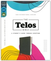 NIV The Telos Bible, Comfort Print--soft leather-look, Charcoal