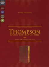 NKJV Thompson Chain-Reference Bible,  Comfort Print--genuine calfskin leather, burgundy