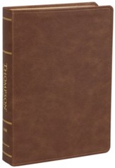 NASB 1977 Thompson Chain-Reference Bible--soft leather-look, brown
