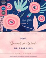 NIrV Journal the Word Double-Column  Bible for Girls, hardcover