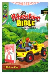 NIrV, Adventure Bible for Early Readers, Leathersoft, Coral, Full Color, Thumb Indexed Tabs - Imperfectly Imprinted Bibles