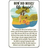 How Did Moses Life Begin Pocket card