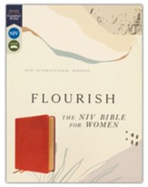 Flourish: The NIV Bible for Women, Comfort Print--soft  leather-look, brown