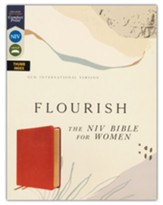 Flourish: The NIV Bible for Women,  Comfort Print--soft leather-look, brown (indexed)