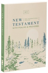 NIV New Testament with Psalms and Proverbs, Comfort Print--softcover, woodland scene