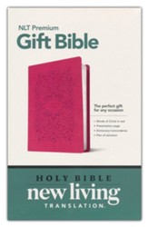 Premium Gift Bible NLT (Red Letter, LeatherLike, Very Berry Pink Vines), LeatherLike, Very Berry Pink Vines