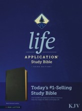 KJV Life Application Study Bible, Third Edition, Black Genuine Leather