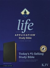 KJV Life Application Study Bible, Third Edition, Black Genuine Leather, Indexed