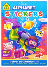 Alphabet Stickers, Ages 3-6, P-K