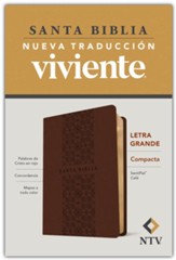 NTV Santa Biblia, Edición Gompacta Letra Grande, LeatherLike, Brown