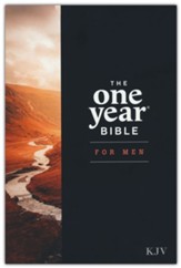 KJV One Year Bible for Men--hard cover - Slightly Imperfect
