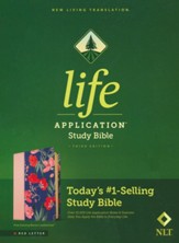 NLT Life Application Study Bible, Third Edition, Soft imitation leather, Pink Evening Bloom
