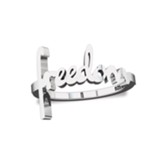 Freedom, Sterling Silver Words of Life Ring, Size 7