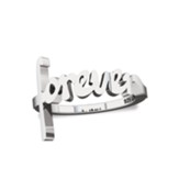 Forever, Sterling Silver Words of Life Ring, Size 7
