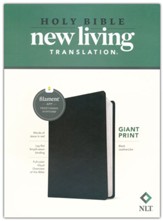 NLT Giant Print Bible, Filament-Enabled Edition (LeatherLike, Black, Red Letter) - Imperfectly Imprinted Bibles