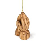 Praying Hands Olive Wood Ornament