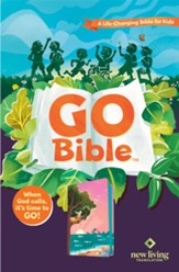 NLT Go Bible-A Life-Changing Bible for Kids, Soft Leather-like, Beach Sunrise
