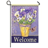 Happy Pansies Garden Flag, Small