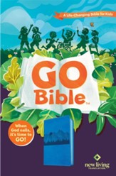 NLT Go Bible-A Life-Changing Bible for Kids, Soft Leather-like, Blue Mountains