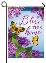 Bless This Home, Butterflies Garden Flag, Small