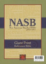 NASB Giant Print Reference Bible, Genuine leather, Burgundy