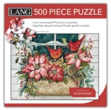 Poinsettia Window Box Puzzle, 500 Pieces