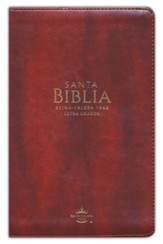 Reina Valera 1960, tamano manual, letra grande, imitacion piel cafÃ© con indice y cierre (Handy Size Bible, Large Print, Brown, Zippered & Indexed)