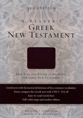 A Reader's Greek New Testament, Third Edition--soft leather-look, burgundy