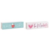 Winter Wishes, Be Mine Reversible Tabletop Plaque, Long