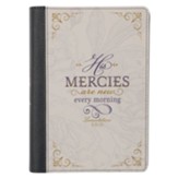 His Mercies Are New Zipper Journal, Purple