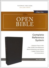 The KJV Open Bible, Comfort Print--soft leather-look, black - Imperfectly Imprinted Bibles