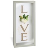 Love With Flowers Box Framed Art