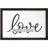 Love Brings Us Home Framed Art
