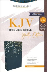 KJV, Thinline Bible Youth Edition, Leathersoft, Blue, Comfort Print