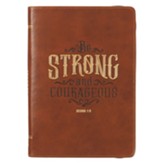 Be Strong Classic Journal with zipper, Brown